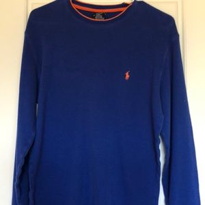 Men’s plus polo long sleeve